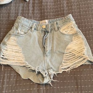 Abrand Jeans Ripped Shorts
